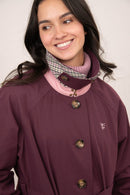 Harper Trench Coat - Damson