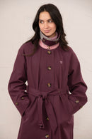 Harper Trench Coat - Damson