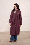 Harper Trench Coat - Damson
