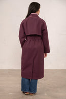 Harper Trench Coat - Damson
