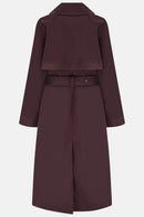 Harper Trench Coat - Damson