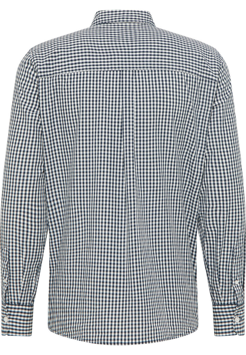 Clemens Gingham Shirt - Grey Gingham Check