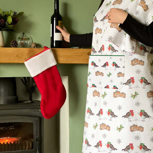 Coming Home for Christmas Cotton Apron