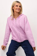 Hope Hoodie Zip Cardigan - Pink