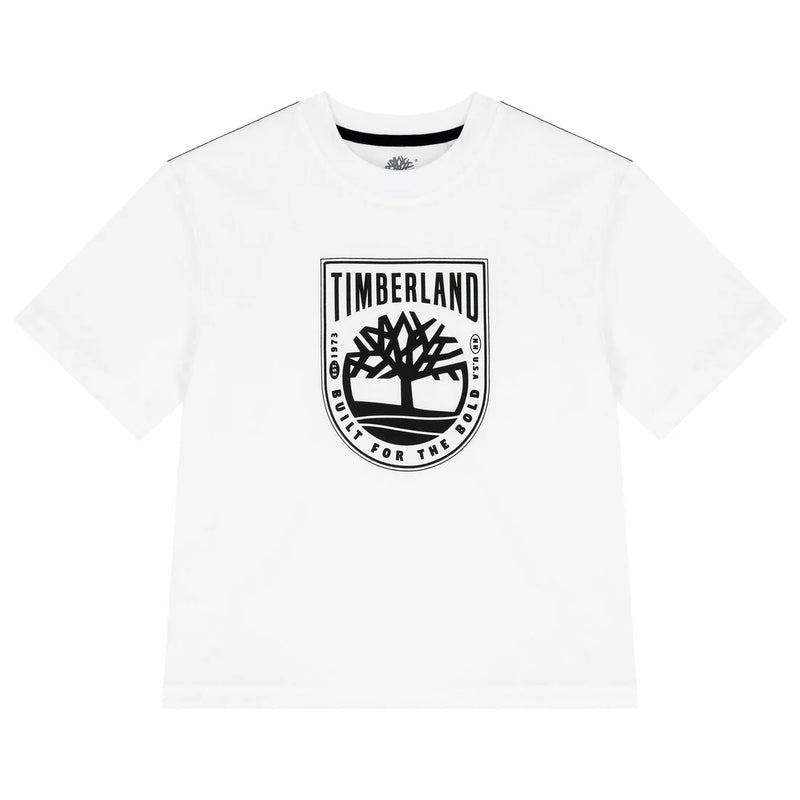 Front Print Jersey T-Shirt - White