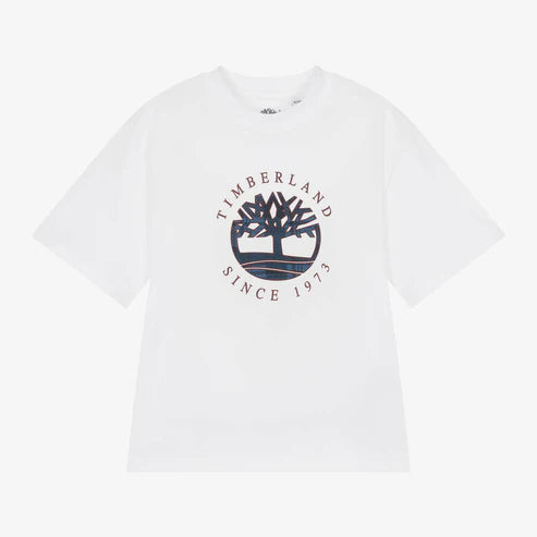 Front Print Jersey T-Shirt - White