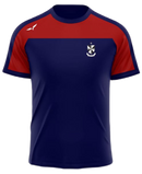 Crested T-Shirt - Navy/red