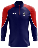 1/4 Zip PE Top - Navy/red