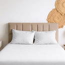 100% Linen Stonewashed Pillowcase Pair - White