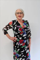 Printed Dress - Black