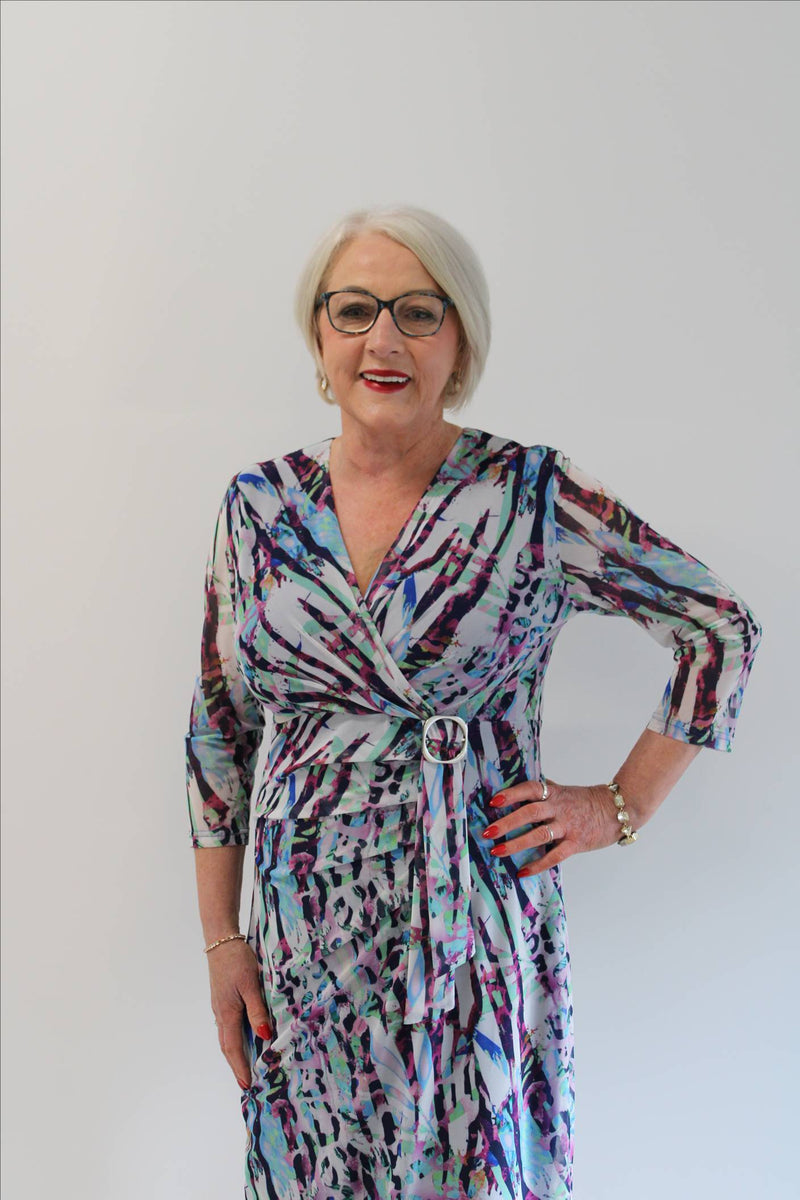 Printed Dress - Mint