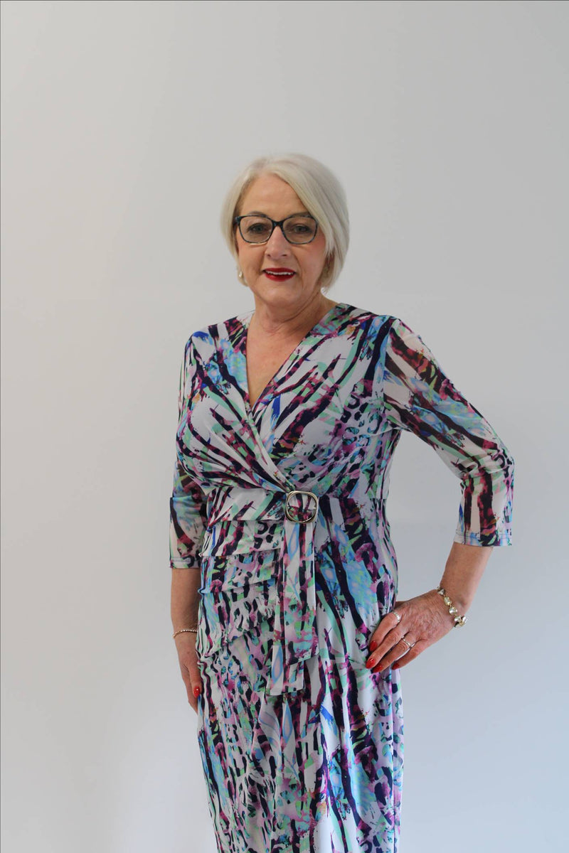 Printed Dress - Mint