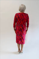 Printed Dress - Coral