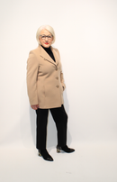 Revere Neck Coat - Camel