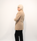 Revere Neck Coat - Camel