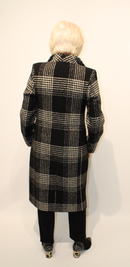 Check Coat - Black