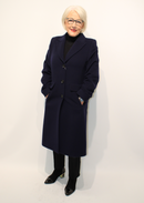 Wool Coat - Navy