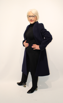 Wool Coat - Navy
