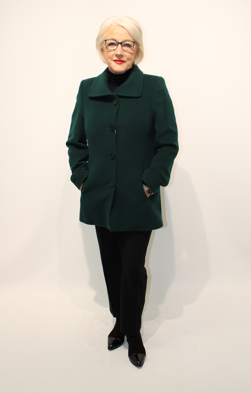 Short Coat - Bottle Green