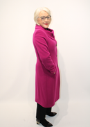 Shawl Collar Coat - Magenta