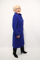Shawl Collar Coat - Electric Blue