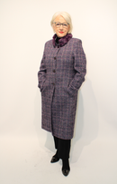 Fur Detail Coat - Purple