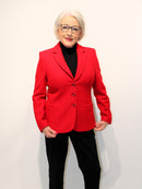 Wool Blazer - Red