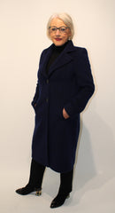 Herringbone Coat - Blue