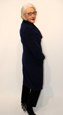 Herringbone Coat - Blue