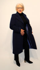 Herringbone Coat - Blue