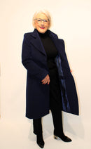 Herringbone Coat - Blue