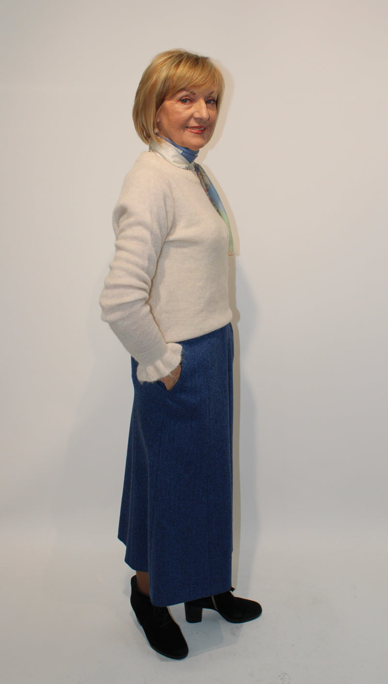 Skirt - Light Blue Tweed