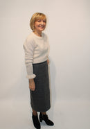 Skirt - Grey Tweed