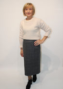 Skirt - Grey Tweed