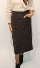 Skirt - Brown Tweed
