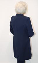 7/8 Length Coat - Navy