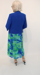 Mamy Dress - Green/royal
