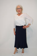 Panel Skirt - Navy