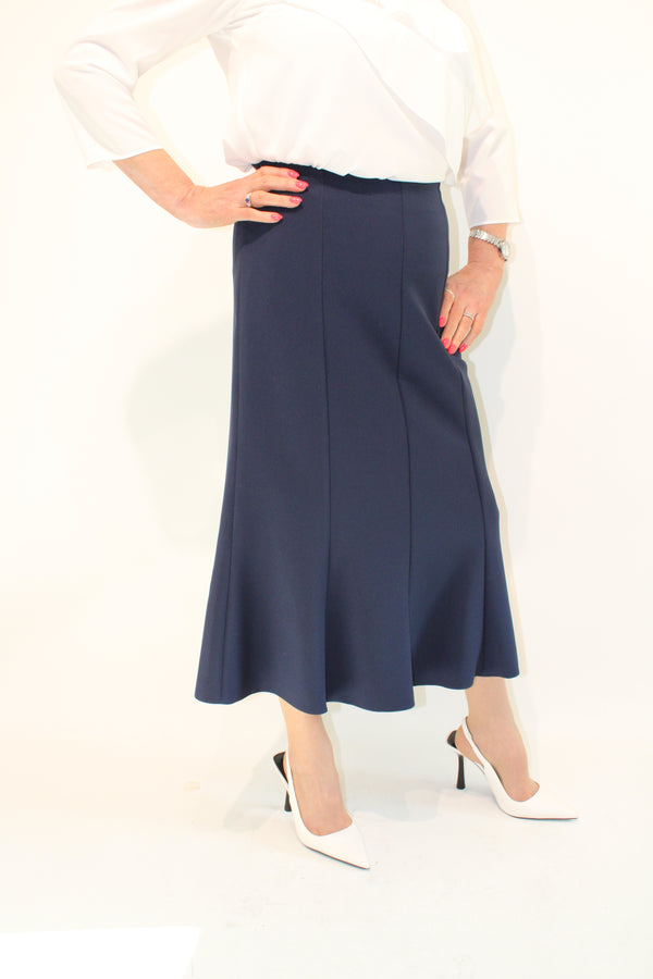 Panel Skirt - Navy