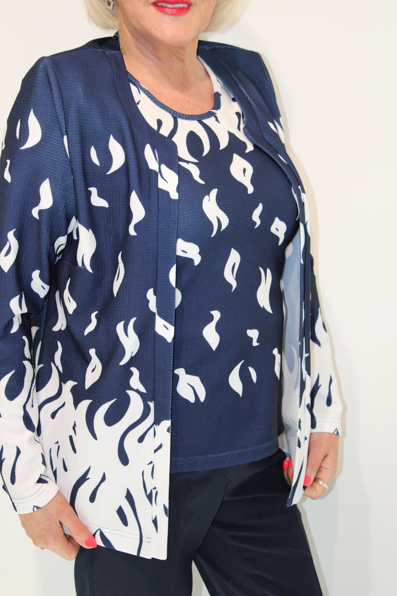 Twinset - Navy/white