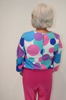 V Blouse - Cornflower