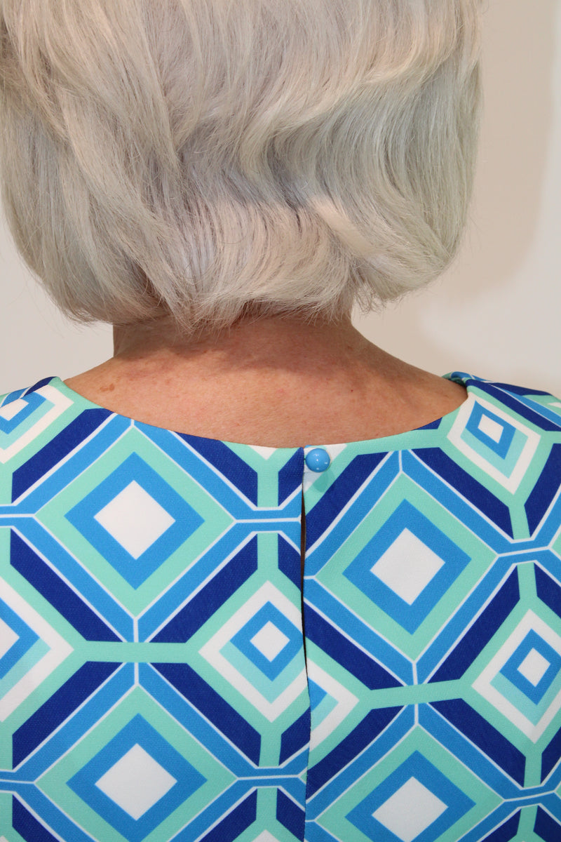 V Blouse - Turquoise