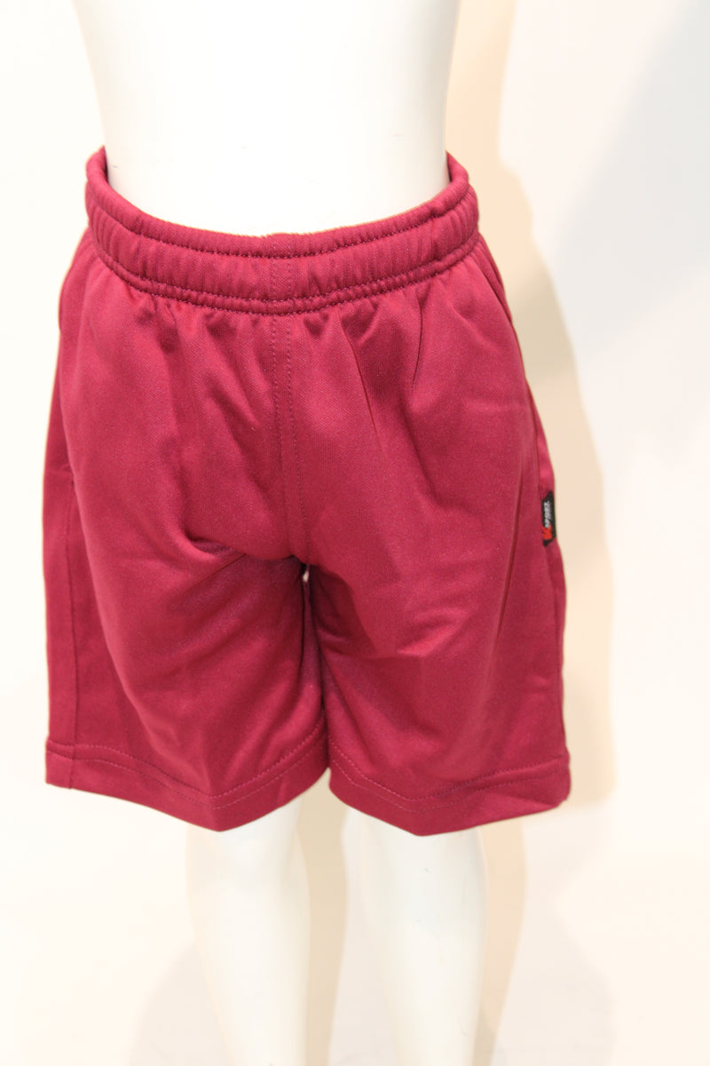Woven School Shorts - Maroon