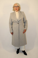 Belted Coat - Light Grey
