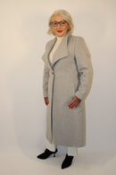 Belted Coat - Light Grey