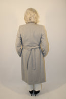 Belted Coat - Light Grey