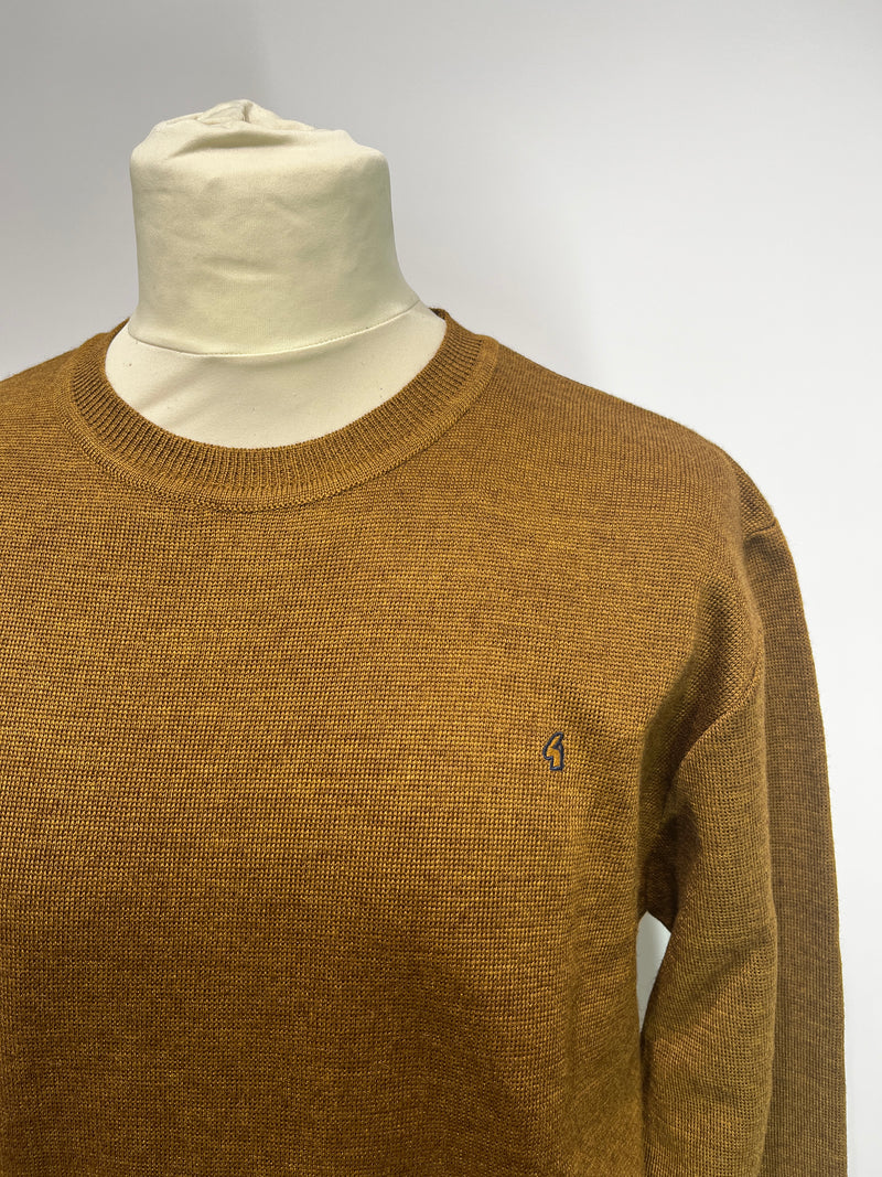 Plain Crew Neck Jumper - Nutmeg