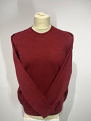 Plain Crew Neck Jumper - Mulberry