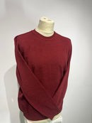 Plain Crew Neck Jumper - Mulberry