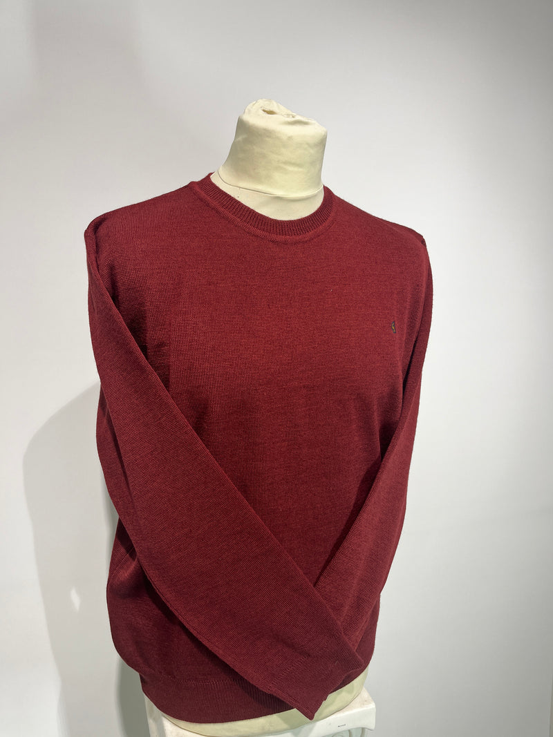 Plain Crew Neck Jumper - Mulberry